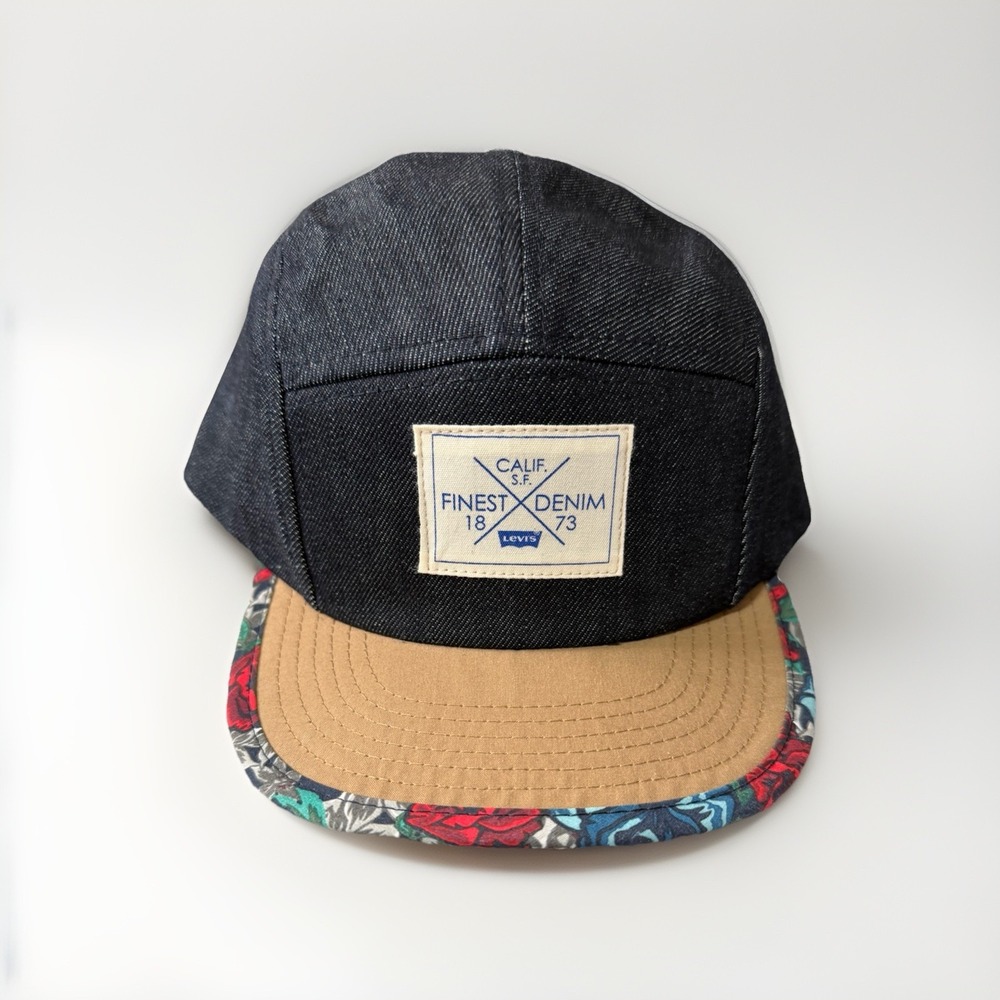 Levi's Denim Baseball Cap Adjustable Strapback Indigo‎ Blue Hat
